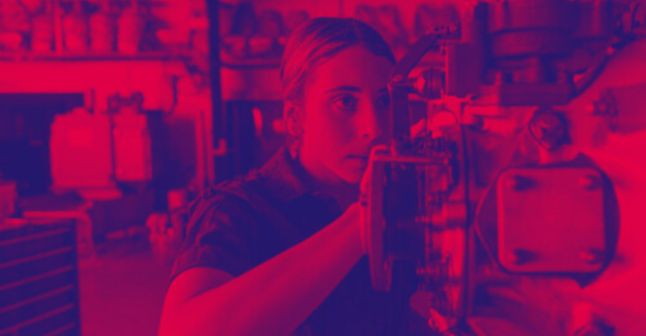 T Level A Student Works On A Machine Pink Duotone 500X450