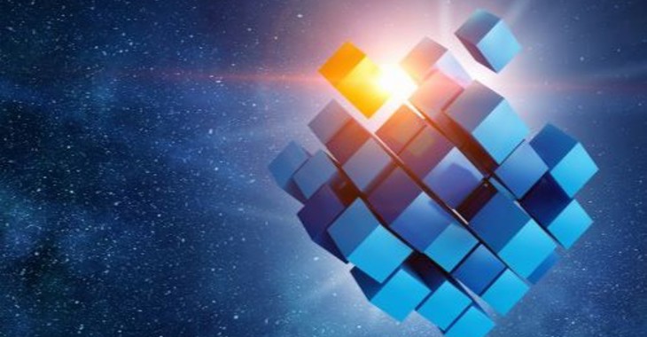 Quantum Infrastructure Light Cube In Space