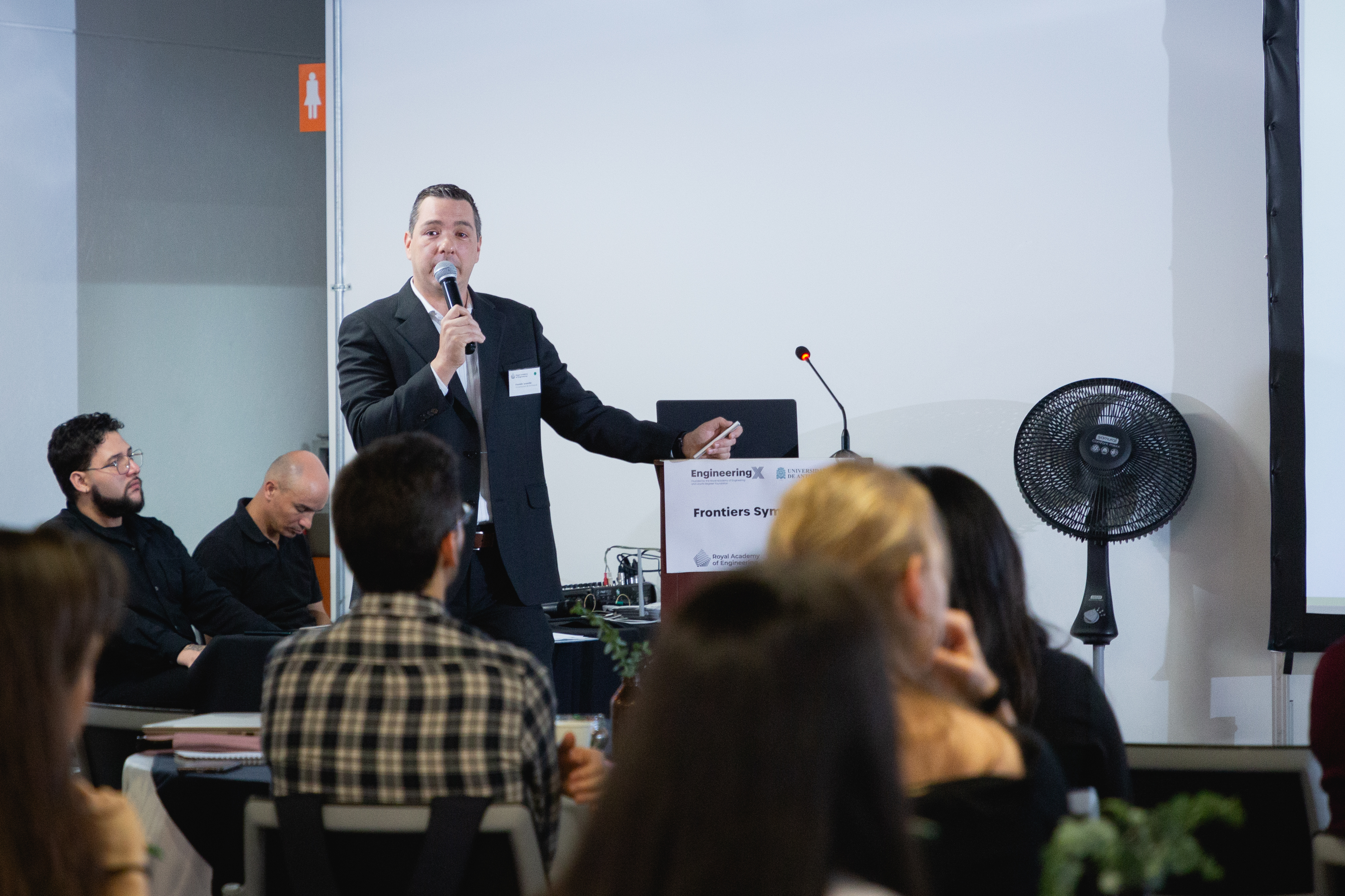 Event co-chair opening the symposium