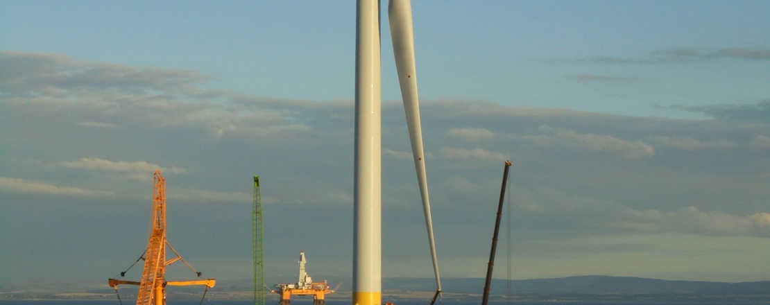 Wind Turbine At A Port