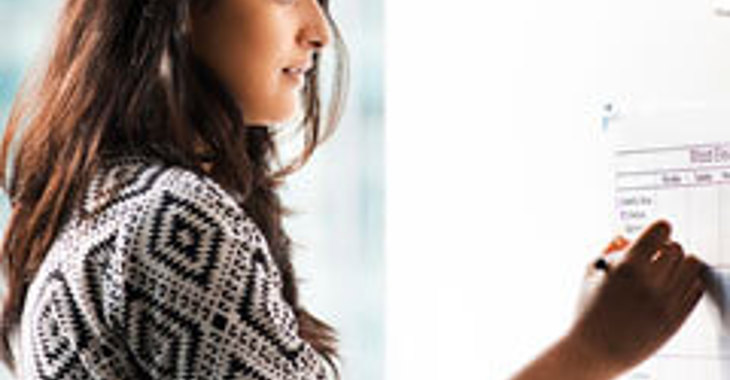Women Using Whiteboard Small