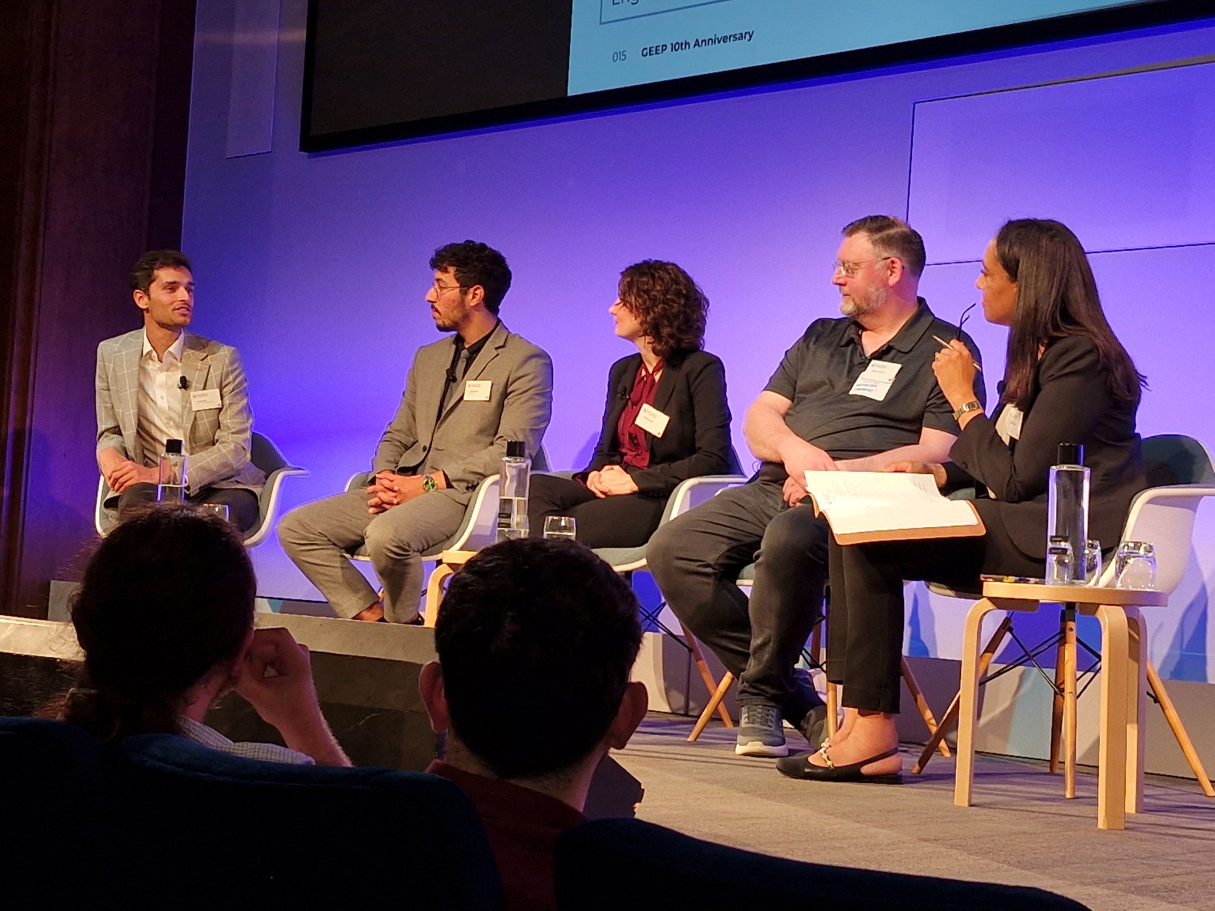 Speaker panel at the Graduate Engineering Engagement Programme 10th anniversary event