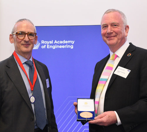 240917 RAE 115 Academy President Dr John Lazar (L) Presents The Whittle Medal To Tristram Carfrae Credit ROB LACEY