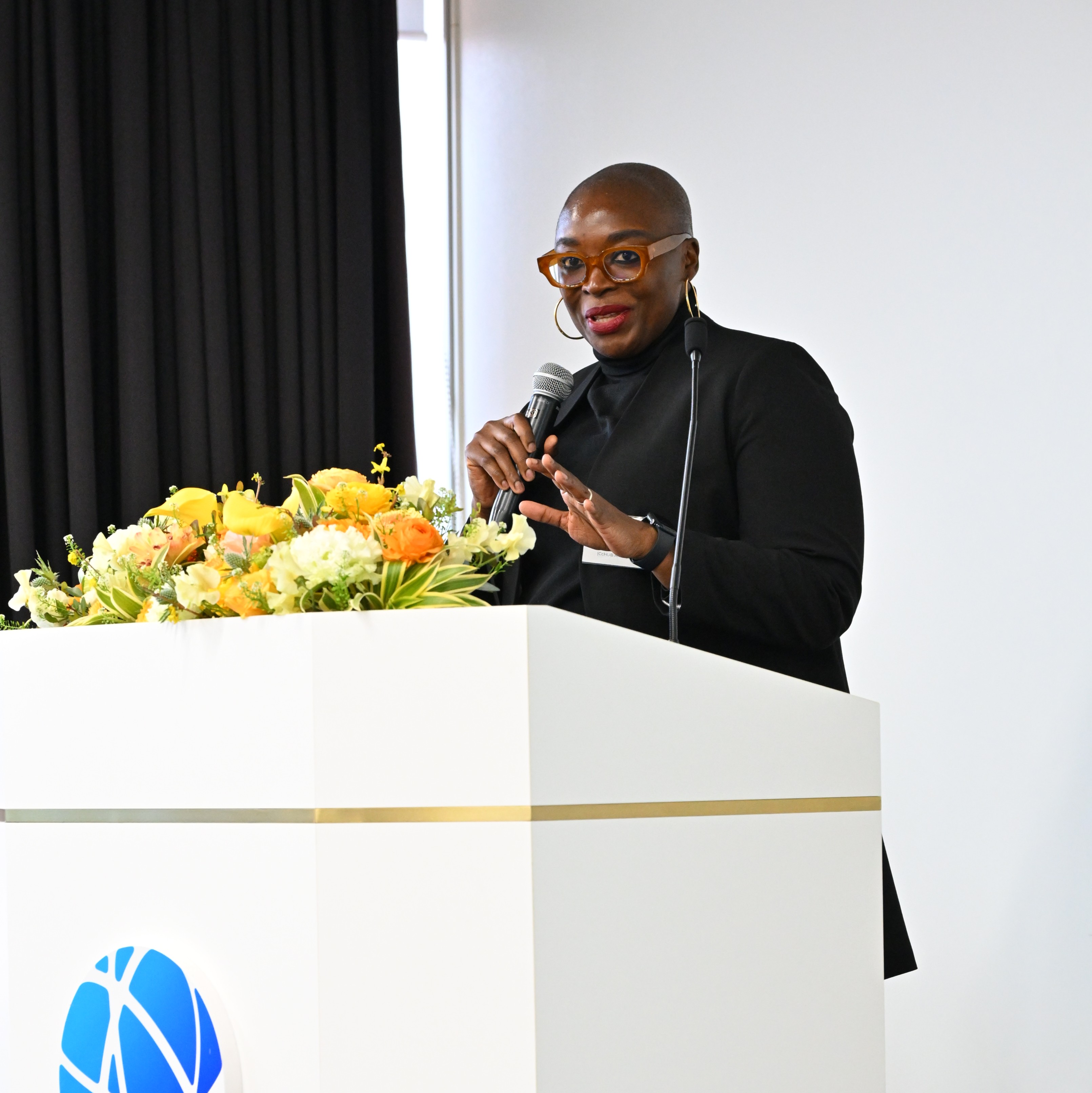 Ojoma presenting during Session 3.
