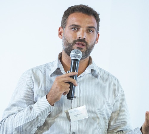 Andres Bustamante presenting