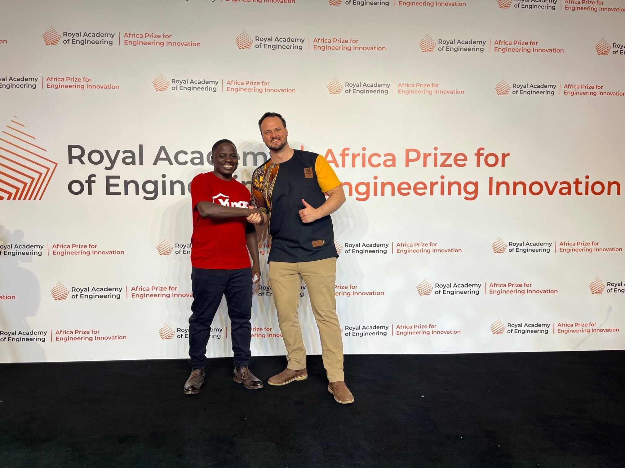2023 Africa Prize winners Anatoli Kirigwajjo Edmund Wessels